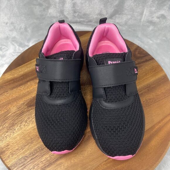 Propet Stability X Strap Womens Sneaker 8.5N (AA) Black Pink Hook & Loop WAA033M - Picture 3 of 15